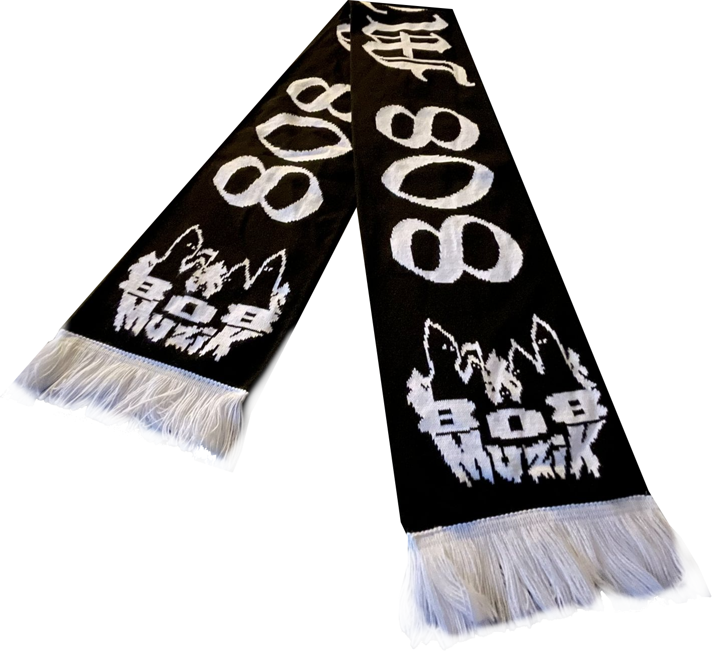 Bild von 808 MUZIK - SCHAL [schwarz/weiß]